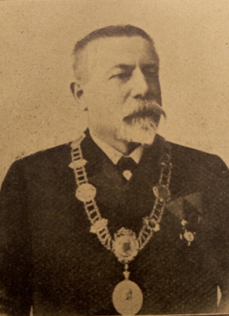 Bürgermeister Freund 1908 abgebildet im Bürgermeisteralmanach