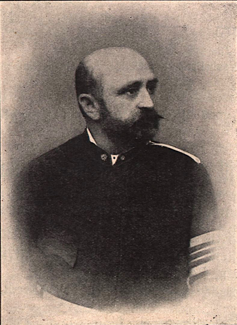 August Lubovienski in der Uniform der von ihm begründeten Mistelbacher Feuerwehr - etwa Anfang der 1880er Jahre