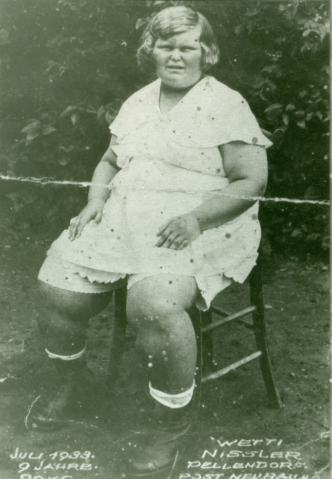 Wetti Nissler 1933 im Alter von 9 Jahren